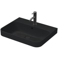 Duravit Happy D.2 Plus umývadlo 60x46 cm obdĺžnik pultové umývadlo antracitová 2360601300