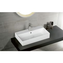 Bathco Spain Bruselas umývadlo 60x42 cm obdĺžnik pultové umývadlo biela 4106