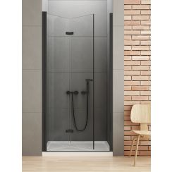 New Trendy New Soleo Black sprchové dvere 80 cm skladané čierna matná/priehľadné sklo D-0221A