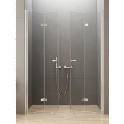 New Trendy New Soleo sprchové dvere 230 cm skladané chróm lesklá/priehľadné sklo D-0262A