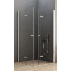 New Trendy New Soleo sprchovací kút 100x80 cm štvorcová chromová lesklé/priehľadné sklo D-0150A/D-0152A