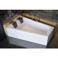 Besco Intima rohová vaňa 170x125 cm ľavostranné biela #WAID-170-NL