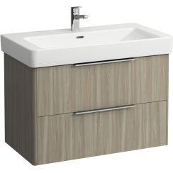 Laufen Base skrinka 80.9x43.8x51.5 cm závesná kúpeľňová skrinka pod umývadlo svetlý brest H4023921102621