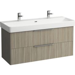 Laufen Base skrinka 115.9x43.8x51.5 cm závesná kúpeľňová skrinka pod umývadlo svetlý brest H4024921102621