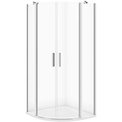 Cersanit Moduo sprchovací kút 90x90 cm polkruhová chromová lesklé/priehľadné sklo S162-010
