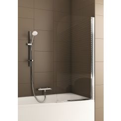 KFA Armatura Modern vaňová zástena 68 cm jednodielny chrómová lesklé/číre sklo 170-06990P