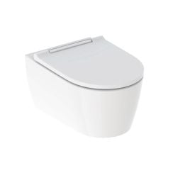 Geberit One wc misa s pomaly sa sklápajúcim sedadlom závesné bez oplachovacieho kruhu s vírivým splachovaním biela lesklá 500.202.01.1
