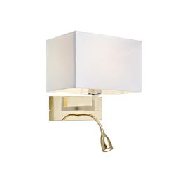 Markslöjd Savoy nástenná lampa 2x60 W biela 106308
