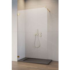 Radaway Essenza Pro Gold Walk-In stena sprchovacieho kúta 90 cm zlatá lesklý/sklo priehľadné 10103090-09-01
