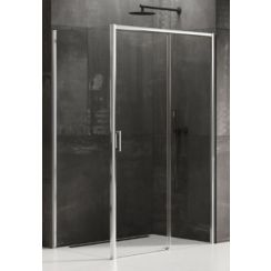 New Trendy Prime sprchovací kút 120x80 cm štvorcová chromová lesklé/priehľadné sklo D-0303A/D-0123B