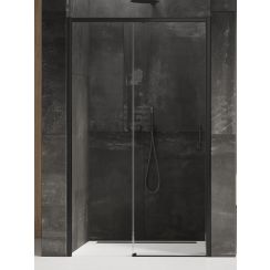 New Trendy Prime Black sprchové dvere 150 cm posuvné čierna matná/priehľadné sklo D-0326A