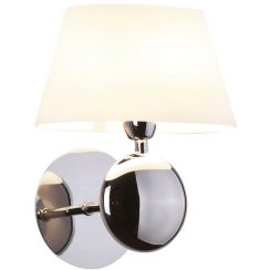 MaxLight Napoleon nástenná lampa 1x40 W biela-chrómová W0121