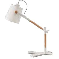 Mantra Nordica stolová lampa 1x23 W biela 4922