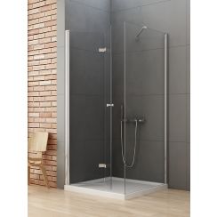 New Trendy New Soleo sprchovací kút 80x80 cm obdĺžniková chromová lesklé/priehľadné sklo D-0148A/D-0087B