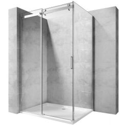 Rea Nixon-2 stena sprchovacieho kúta 100 cm chróm lesklý/sklo priehľadné REA-K5014