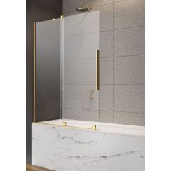 Radaway Furo PND II dvere paravánu 53.8 cm dvojdielny zlatá lesklé/číre sklo 10109538-09-01L