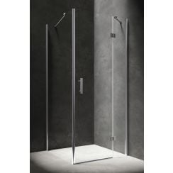 Omnires Manhattan sprchovací kút 100x90 cm štvorcová chromová lesklé/priehľadné sklo MH9010CRTR