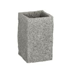 Wenko Granite pohár na zubné kefky sivá 20437100