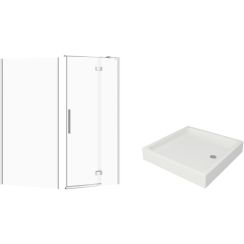 Set sprchové dvere Cersanit Crea S159-006, stena sprchovacieho kúta Cersanit Crea S159-010, S204-012