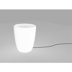 Nowodvorski Lighting Flowerpot vonkajšia stojaca lampa 1x60 W biela 9711