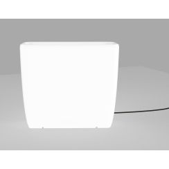 Nowodvorski Lighting Flowerpot vonkajšia stojaca lampa 2x60 W biela 9713