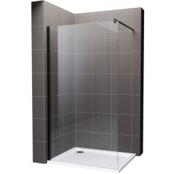 Hagser Bertina stena sprchového kúta walk -in 120 cm čierna matný/sklo priehľadné HGR30000022