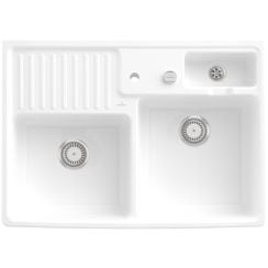 Villeroy & Boch Double-Bowl keramický drez 89.5x63 cm biela 632392R1
