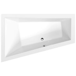 Polysan Triangl rohová vaňa slim 180x120 cm ľavostranné biela 19611S