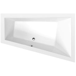 Polysan Triangl rohová vaňa slim 180x120 cm pravostranné biela 20611S