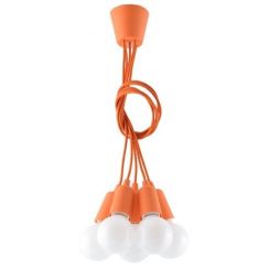 Sollux Lighting Diego závesné svietidlo 5x60 W oranžová SL.0586