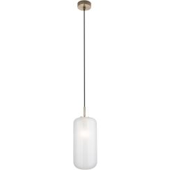 MaxLight Smooth závesné svietidlo 1x60 W zlatá-mliečna P0449