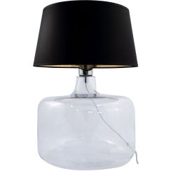Zuma Line Batumi Transparent stolová lampa 1x60 W čierna 5529BKGO