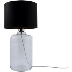 Zuma Line Samasun Transparent stolová lampa 1x60 W čierna 5502BKGO