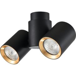 Light Prestige Boston stropné svietidlo 2x50 W čierna LP-741/2WBK/GD