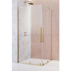 Radaway Furo Gold KDD sprchovací kút 120x120 cm obdĺžniková 10105120-09-01L