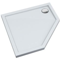 Schedpol Corrina New päťuholníková sprchová vanička 90x90 cm biela 3.4398