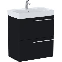 Roca Ella umývadlo so skrinkou 60 cm čierna A851916532