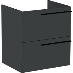 Roca Ella skrinka 58.5x44.6x63.5 cm závesné pod umývadlo čierna A857769531