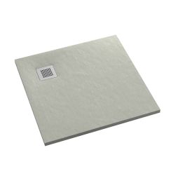 Schedpol Kalait Cement Stone štvorcová sprchová vanička 90x90 cm cementová 3.3101/CT/ST-M2