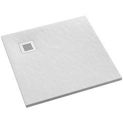 Schedpol Kalait White Stone štvorcová sprchová vanička 90x90 cm biela 3.3101/B/ST-M2