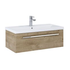 Elita Kwadro Plus skrinka 79.6x39.6x26.5 cm závesné pod umývadlo dub 168954