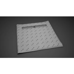 Set sprchová vanička pod dlažbu Radaway 5CL1212A, sprchový odtokový rošt Radaway Rain 5R095R, 5SL1