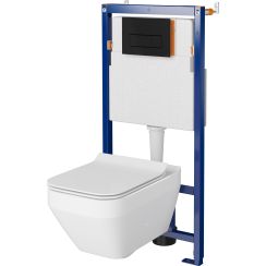 Set WC misa Cersanit Crea K114-016, podomietková konštrukcia Cersanit Tech Line Opti K97-492, K98-0178, K97-501