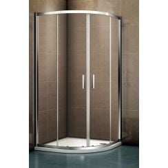Riho Hamar 2.0 sprchovací kút 80x80 cm polkruhová chromová lesklé/priehľadné sklo G007001120