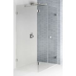 Riho Scandic sprchovací kút 120x80 cm štvorcová čierna matné/priehľadné sklo G001096121