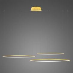 Altavola Design Ledowe Okręgi závesné svietidlo 3x68 W zlatá LA075/CO3_80_in_4k_gold