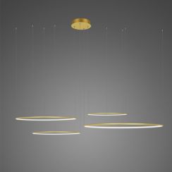 Altavola Design Ledowe Okręgi závesné svietidlo 4x106 W zlatá LA084/CO4_100_in_3k_gold