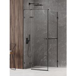 New Trendy Avexa Black sprchovací kút 70x90 cm štvorcová čierna matné/priehľadné sklo EXK-2541