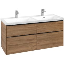 Villeroy & Boch Subway 3.0 skrinka 127.2x47.8x57.6 cm závesné pod umývadlo dub C56801RH