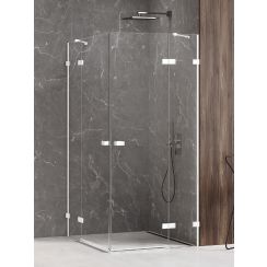 New Trendy Avexa White sprchovací kút 120x90 cm štvorcová biela matné/priehľadné sklo EXK-2842